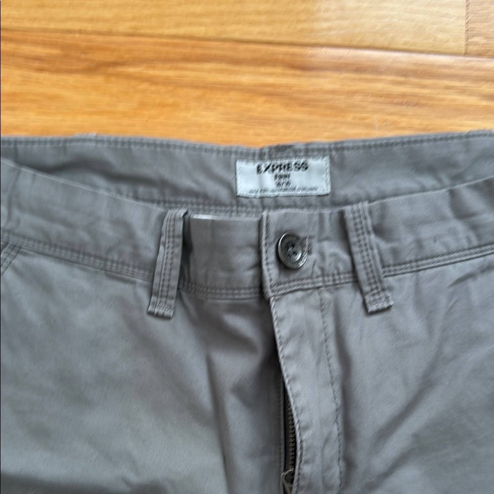 Express Gray Chinos Classic Design Versatile Style